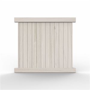 5' Tall Driftwood Smooth Vinyl Privacy Fence