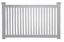 3' Tall Closed Picket Fence 