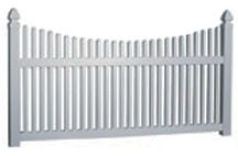 4' Tall Scalloped Picket Fence