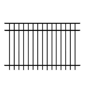 5' Tall Flat Top 3-Rail Aluminum Fence