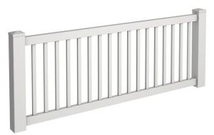 3' Tall Closed Picket Fence