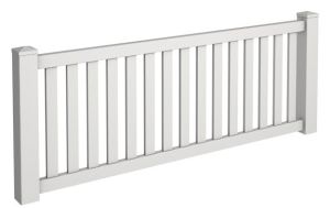 3' Tall Closed Picket Fence 