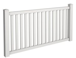 4' Tall Closed Picket Fence  