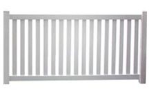 5' Tall Closed Picket Fence 