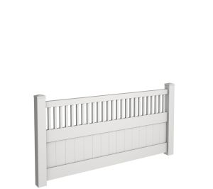 4' Tall Solid Privacy Fence with Closed Picket Top